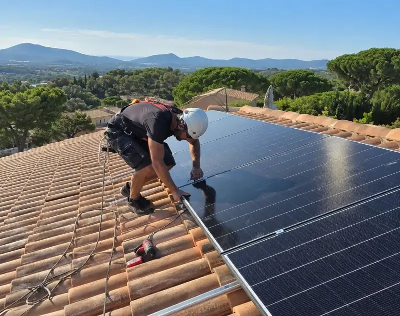 Installateur panneaux solaires Les Halles — pose photovoltaïque sur toiture